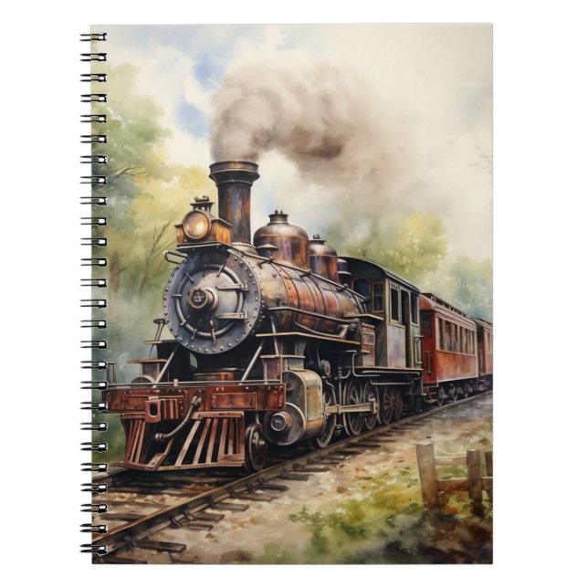 Scenic Landscape a Victorian Train Notebook (Front)