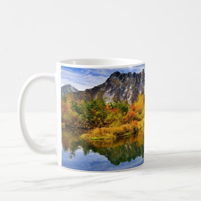 Scenic Landscape Forest and Mountains  Coffee Mug (Left)
