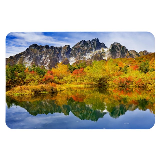 Scenic Landscape Forest and Mountains  Magnet (Horizontal)