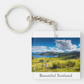 Scenic Landscape in Scotland Key Ring