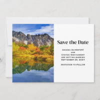 Scenic Landscape Mountains Lake Forest Wedding