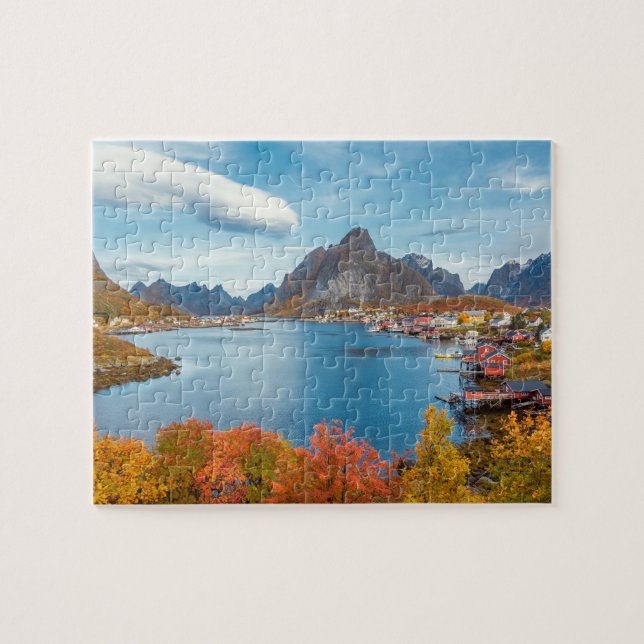 Scenic Landscape of Lofoten Nordland Norway Jigsaw Puzzle (Horizontal)