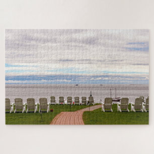 Scenic Landscape of Tadoussac bay, Quebec, Canada Jigsaw Puzzle