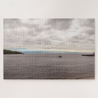 Scenic Landscape of Tadoussac bay, Quebec, Canada Jigsaw Puzzle