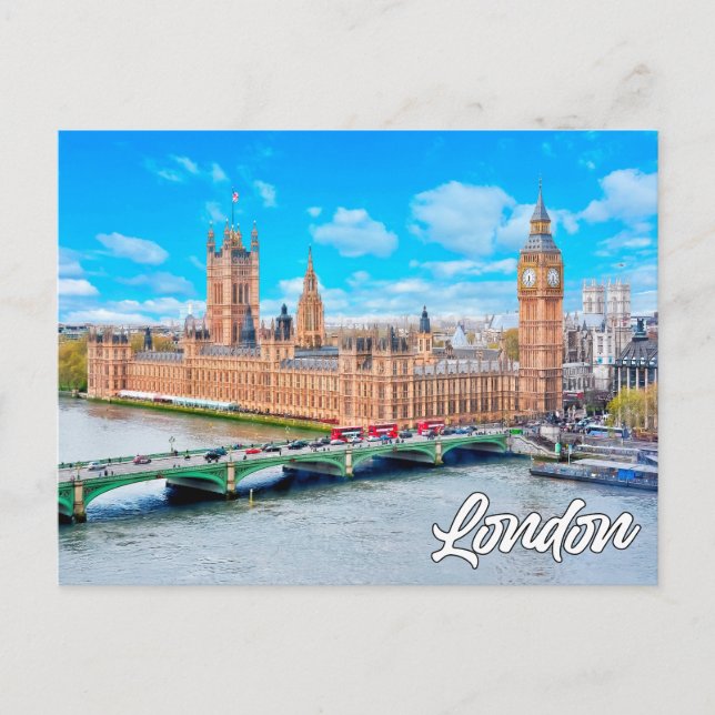 Scenic London, England | Big Ben Postcard (Front)