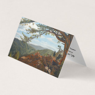 Scenic Lookout Mountain Pastoral Landscape Vista B Business Card