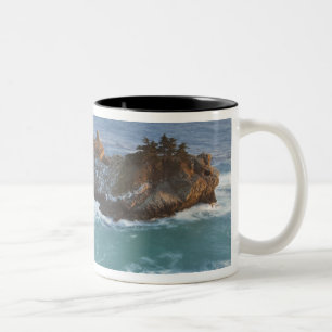 Scenic McWay Falls tumbles into the beach and 2 Two-Tone Coffee Mug