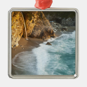 Scenic McWay Falls tumbles into the beach and Metal Ornament