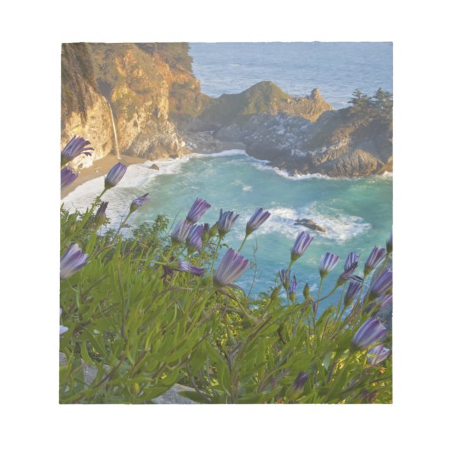 Scenic McWay Falls tumbles into the beach and Notepad (Front)
