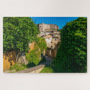 Scenic mediaeval Sorano cityscape, Tuscany, Italy Jigsaw Puzzle