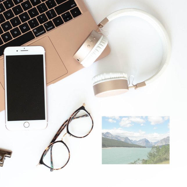 Scenic Montana Mountains and Lake Landscape Post-it Notes (In Situ)