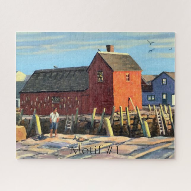 Scenic Motif #1 Rockport Fishing Shack Jigsaw Puzzle (Horizontal)