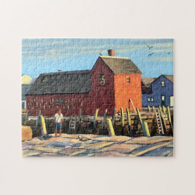 Scenic Motif #1 Rockport Fishing Shack Jigsaw Puzzle (Horizontal)