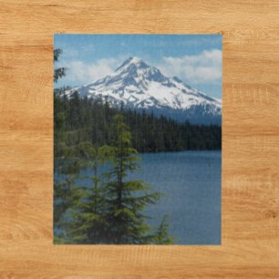Scenic Mount Hood and Lake Photo Jigsaw Puzzle