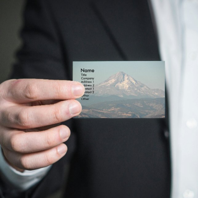 Scenic Mount Hood Landscape Business Card (In Situ)