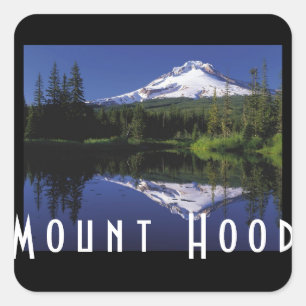 Scenic Mount Hood Square Sticker