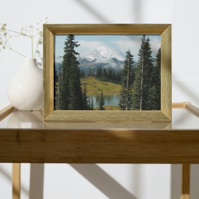 Scenic Mount Rainier Landscape Photo Print (In Situ Framed)