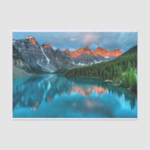 Scenic Mountain & Lake Landscape Photograph Tissue Paper