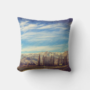 Scenic Mountain Landscape in The Andes Cushion