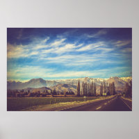 Scenic Mountain Landscape in The Andes