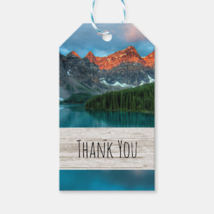 Scenic Mountain Landscape PhotographThank You Gift Tags
