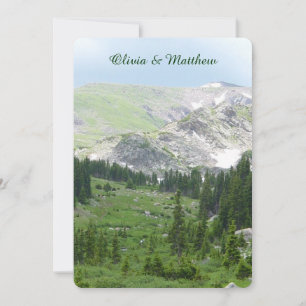 Scenic Mountain Wilderness Wedding Invitation