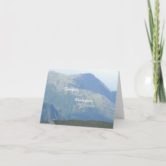 Scenic Mountains Christian Scripture Get Well Card (Front)