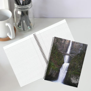 Scenic Multnomah Falls Landscape Notebook