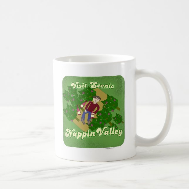 Scenic Nappin Valley Funny Wine Design Coffee Mug (Right)