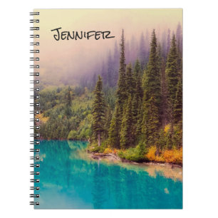 Scenic Northern Landscape Rustic Personalised Notebook