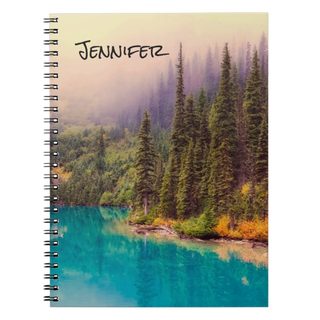 Scenic Northern Landscape Rustic Personalised Notebook (Front)