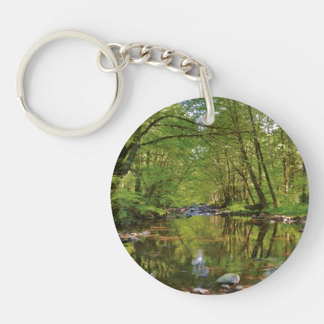 Scenic of Wilson River Key Ring (Front)