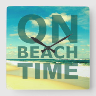 Scenic On Beach Time Wall Clock