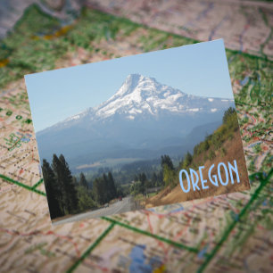 Scenic Oregon and Mount Hood Travel Photo Postcard