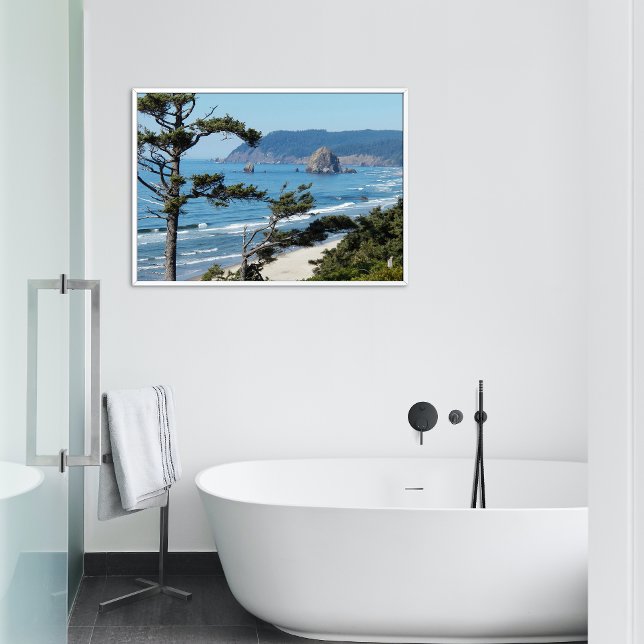 Scenic Oregon Coast Seascape Photo Print (In Situ Framed)