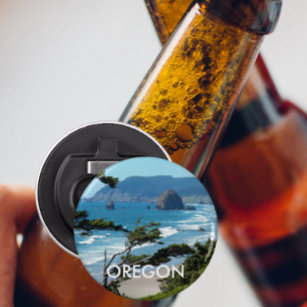 Scenic Oregon Coastline Landscape Bottle Opener