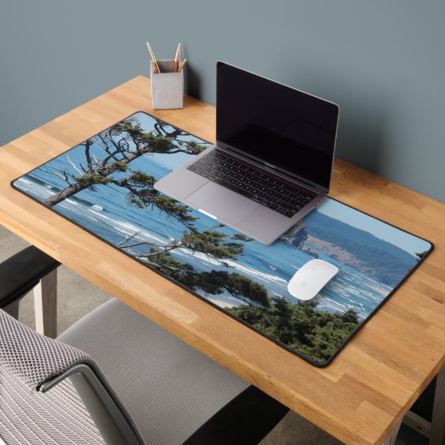 Scenic Oregon Coastline Seascape Desk Mat (Office 2)