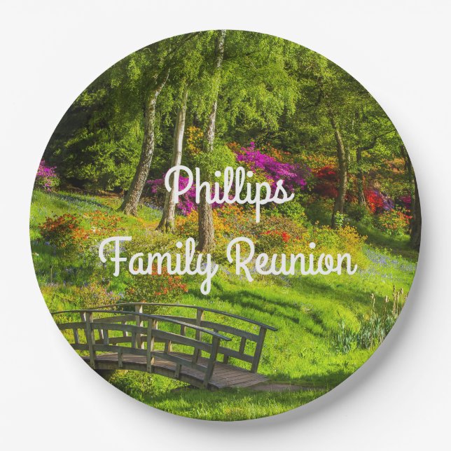 Scenic Park Family Reunion Paper Plate (Front)
