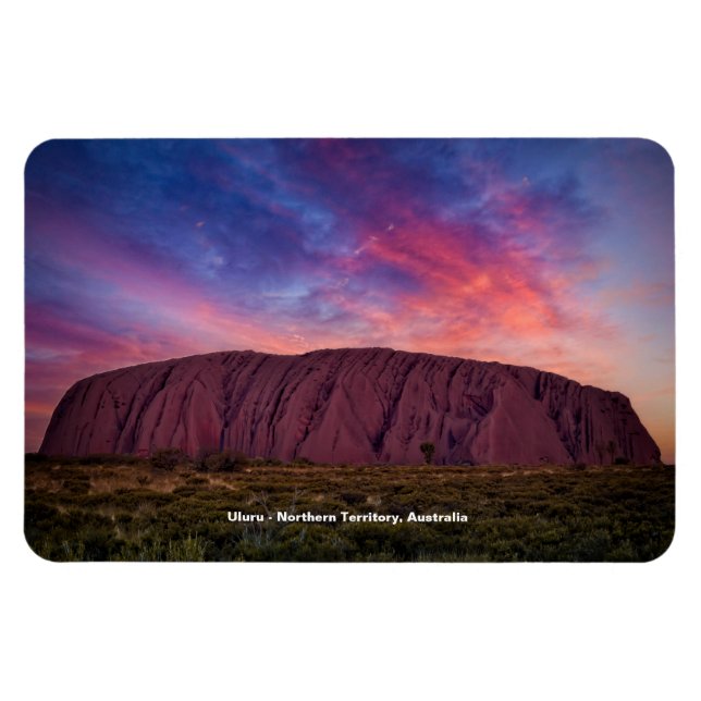 Scenic Photography - Uluru at sunset Magnet (Horizontal)