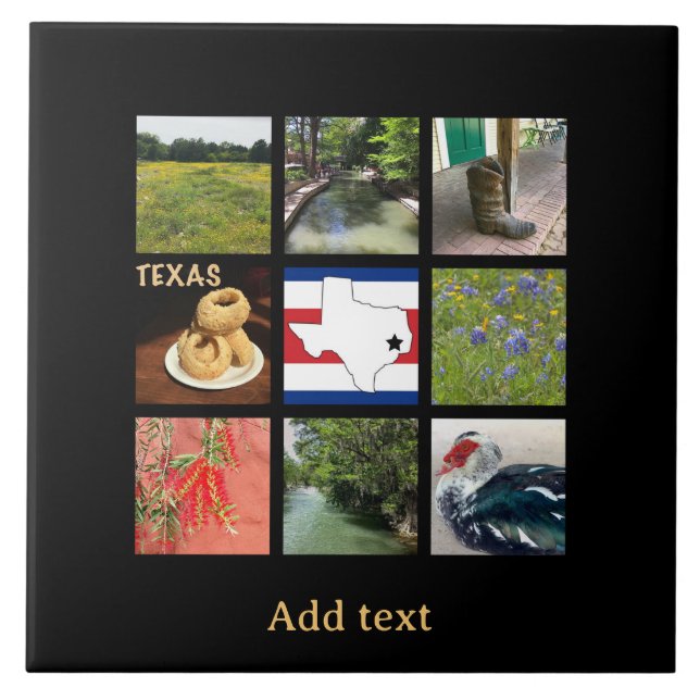 Scenic Photos of Texas  Ceramic Tile (Front)