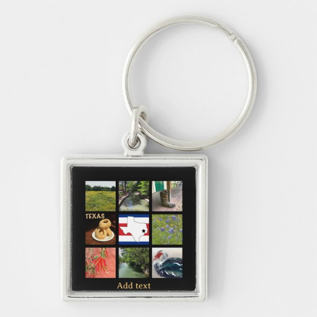 Scenic Photos of Texas  Key Ring (Front)