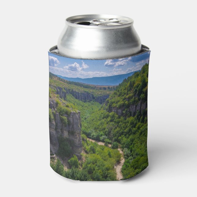 Scenic Pine Trees Canyon Can Cooler (Can Front)
