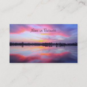 Scenic Pink Landscape Business Card
