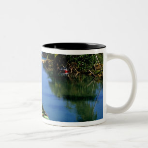 Scenic river near Ocho Rios in Jamaica Two-Tone Coffee Mug
