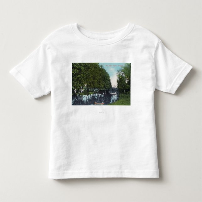 Scenic River with Canoe SceneEugene, OR Toddler T-Shirt (Front)