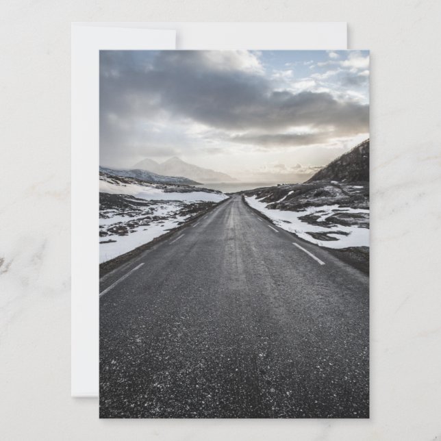 Scenic Road Norway Landscape Card (Front)