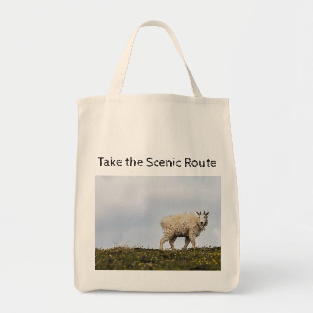 Scenic Route Goat Tote Bag (Front)