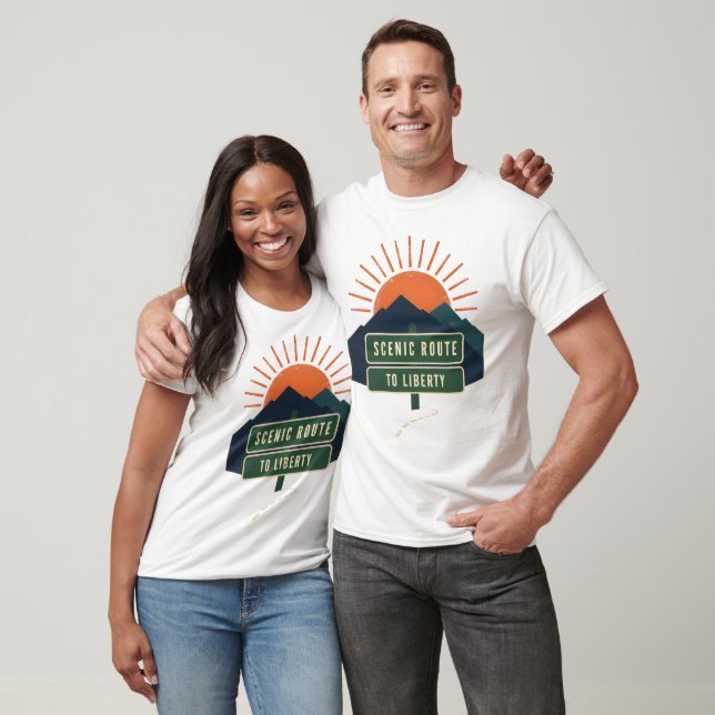 Scenic Route To Liberty T-Shirts (Unisex)