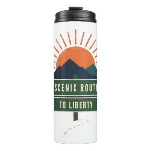 Scenic Route To Liberty Tumbler