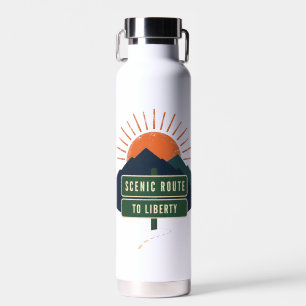 Scenic Route To Liberty Water Bottle